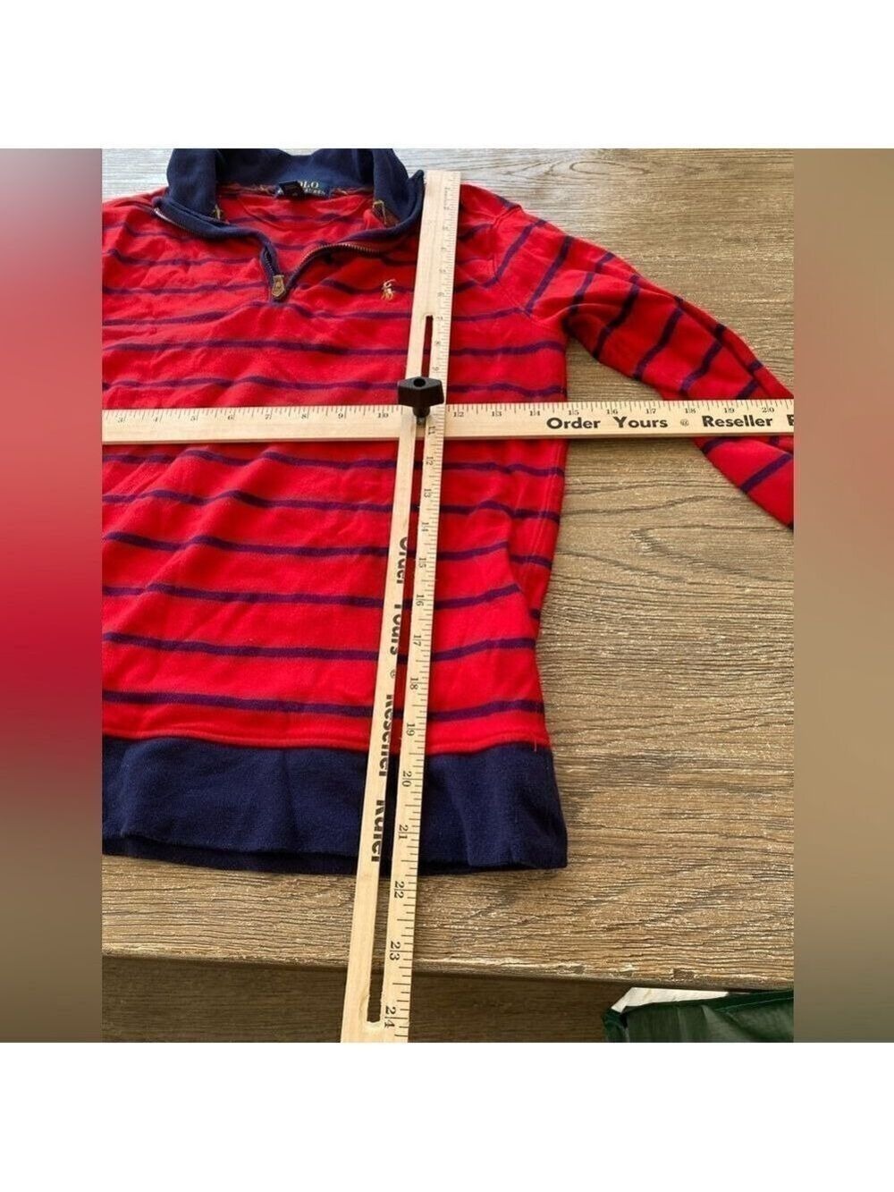 Polo by Ralph Lauren. Quarter zip. Size large. Boys. Excellent condition - Picture 2 of 7